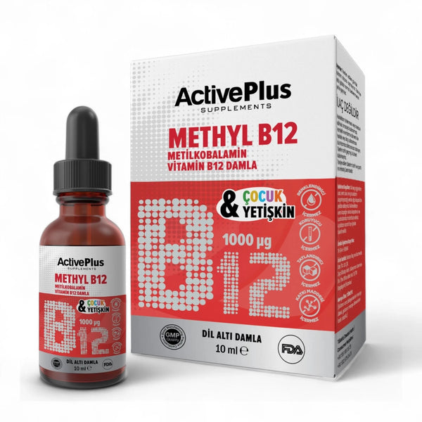 قطرات ميثيل B12 – فيتامين B12 سريع الامتصاص لدعم الطاقة والصحة العامة